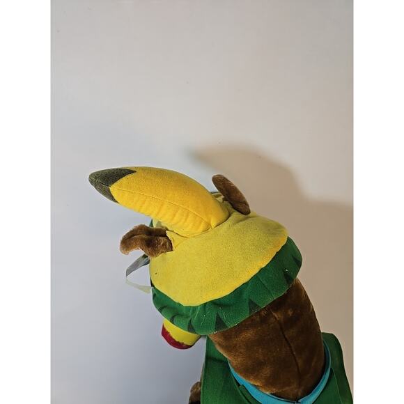 2003 Large Scooby-Doo Mexican Fiesta Sombrero Maraca and Poncho Plush 27" - Picture 6 of 8